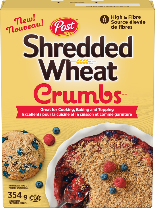 New Post Shredded Wheat Crumbs box 