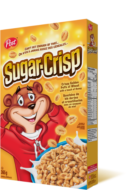 Post Sugar Crisp Cereal Box