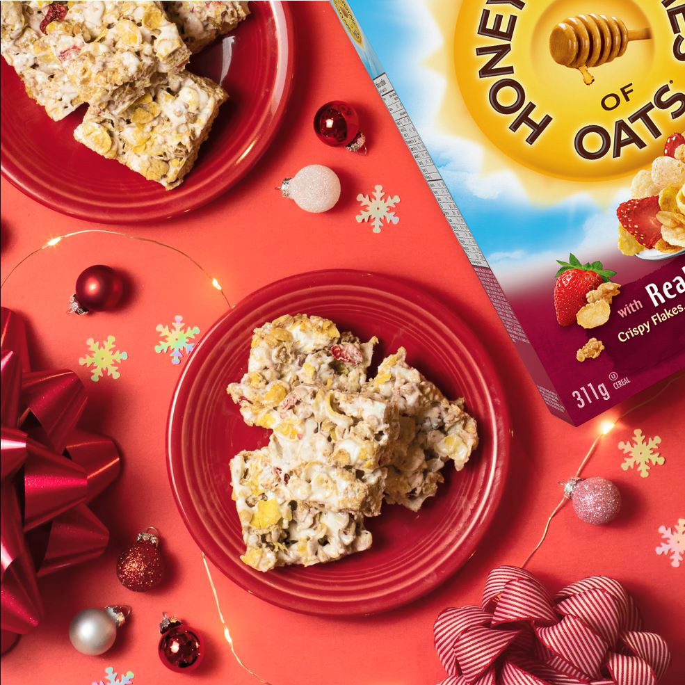 Honey Bunches of Oats® Cereal Strawberry Marshmallow Bars